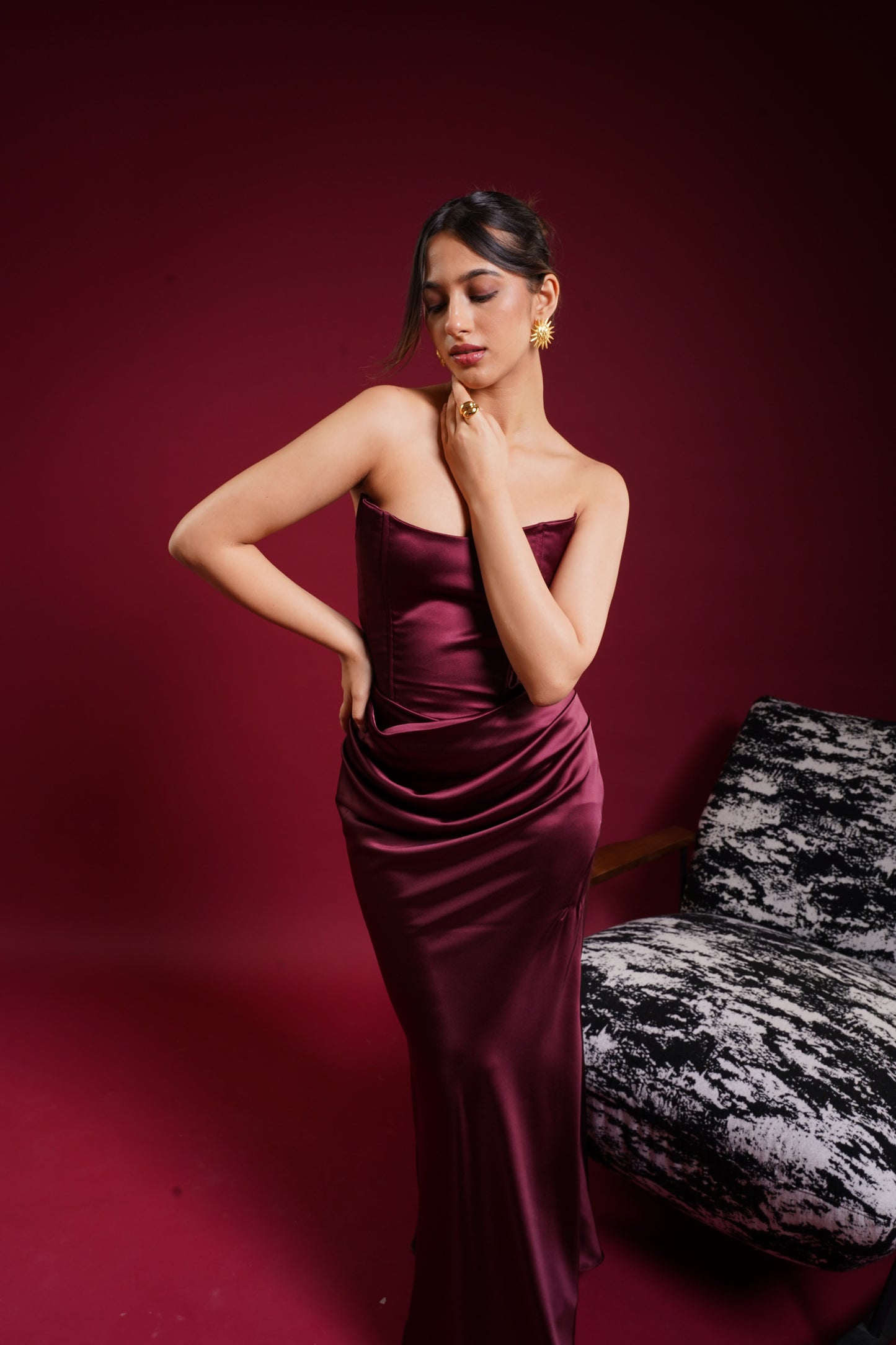 Ultimate Muse Dress In Cherry